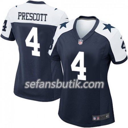 Dallas Cowboys Tröjor Dak Prescott 4 Nike Throwback Alternate - Dame Dallas Cowboys Tröjor Dak Prescott 4 Nike Throwback Alternate - Dame